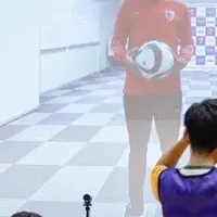 遠隔サッカー体験
