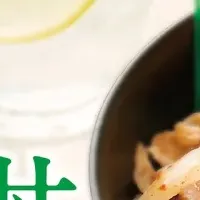 春のねぎ塩豚丼